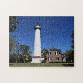Puzzle Faro de la isla de Saint Simons creado en un
