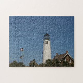Puzzle Faro de la isla de St George en Eastpoint, Fl en u
