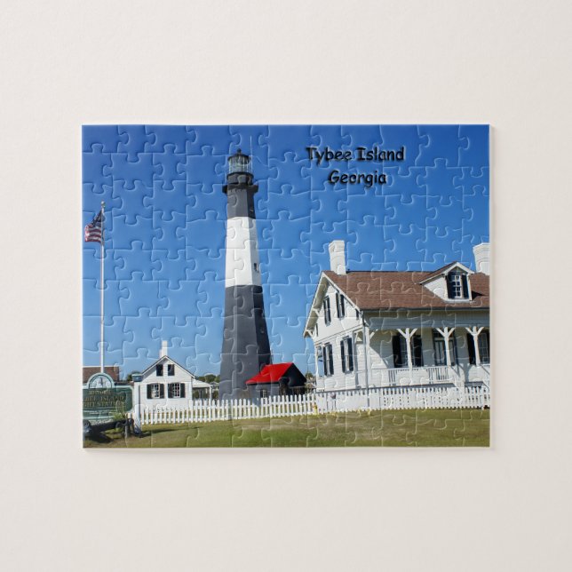 Puzzle Faro de la isla de Tybee (Horizontal)