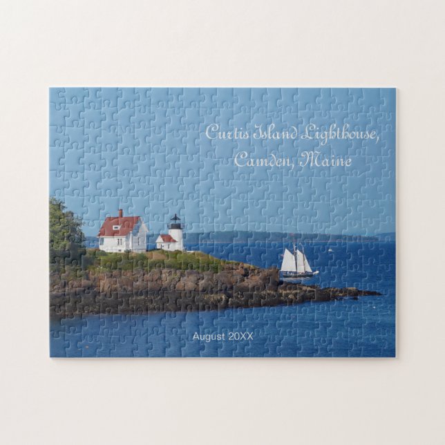 Puzzle Faro de la isla Maine Ocean Sailing Curtis (Horizontal)