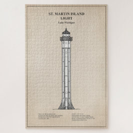 Puzzle Faro de la isla St. Martin - Michigan - SBD