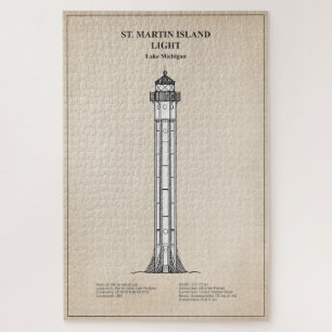 Puzzle Faro de la isla St. Martin - Michigan - SBD