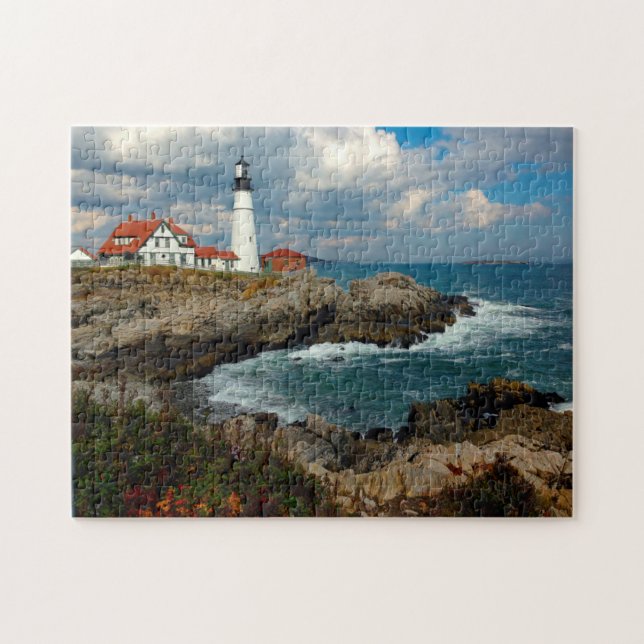Puzzle Faro de Maine. (Horizontal)