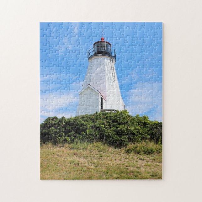 Puzzle Faro de Plymouth, "el Gurnet" Massachusetts (Vertical)