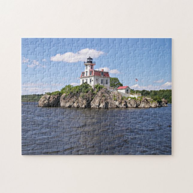 Puzzle Faro de Pomham Rocks, Isla Rhode (Horizontal)