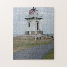 Puzzle Faro de Port Clinton creado en un