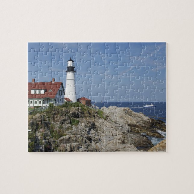 Puzzle Faro de Portland Head, Cape Elizabeth,Maine, (Horizontal)