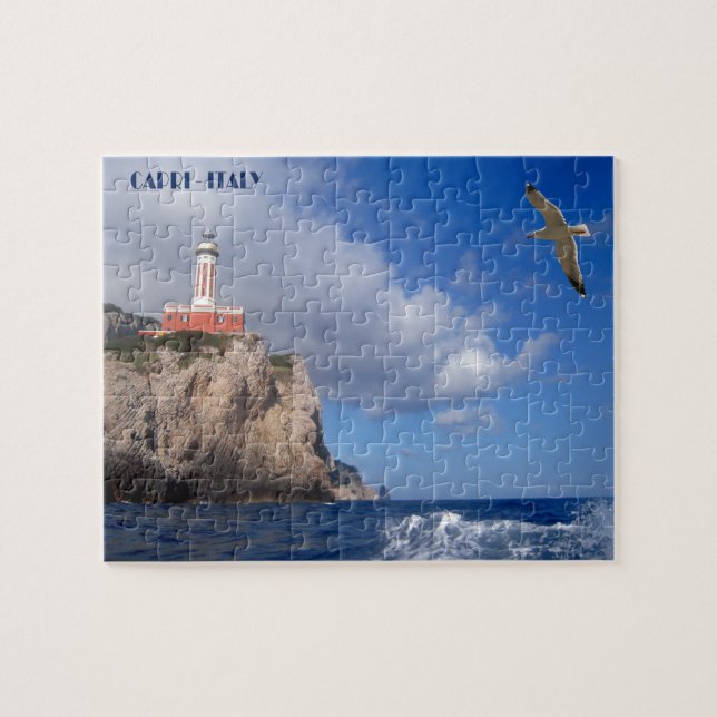 Puzzle Faro de Punta Carena, Isla de Capri (Horizontal)