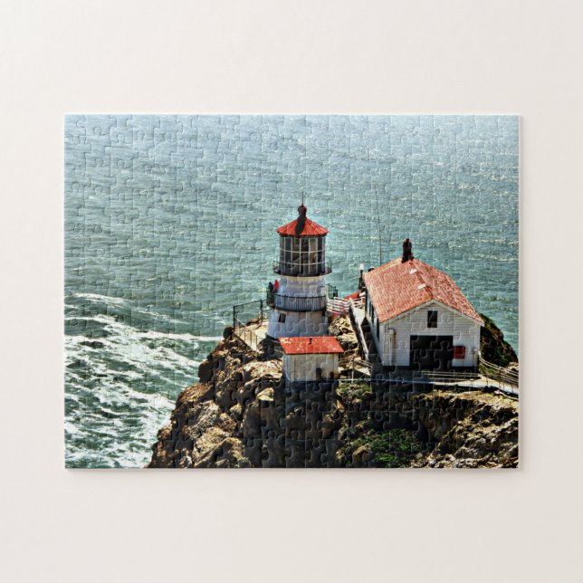 Puzzle Faro de Reyes del punto, California (Horizontal)