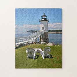 Puzzle Faro de Robinson Point, Isla Au Haut, Maine