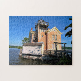 Puzzle Faro de Saugerties, el río Hudson Nueva York