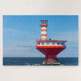 Puzzle Faro de Tadoussac escénico, Quebec, Canadá