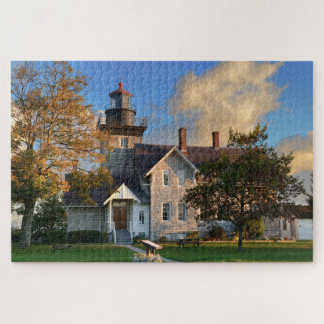 Puzzle Faro de Treinta Millas Point en el lago Ontario