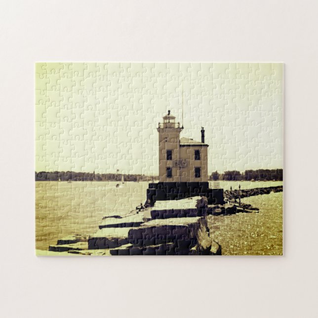 Puzzle Faro del Lago Erie (Horizontal)