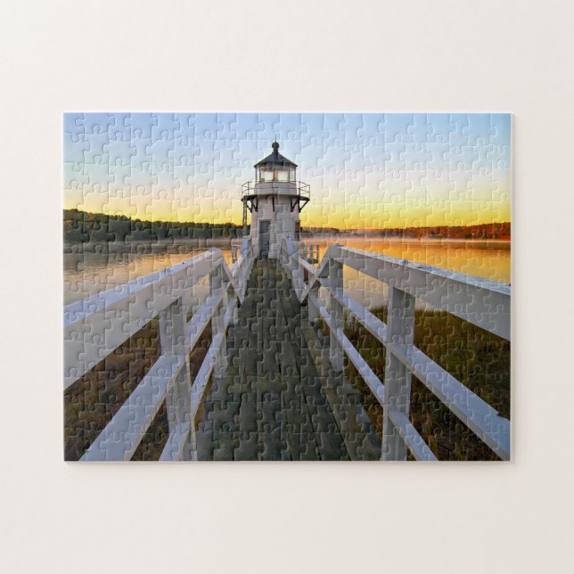 Puzzle Faro del punto de duplicación, isla de Arrowsic, (Horizontal)