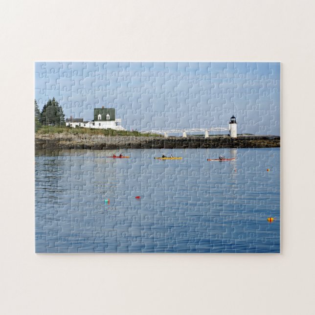 Puzzle Faro del punto de Marshall, puerto Clyde Maine (Horizontal)