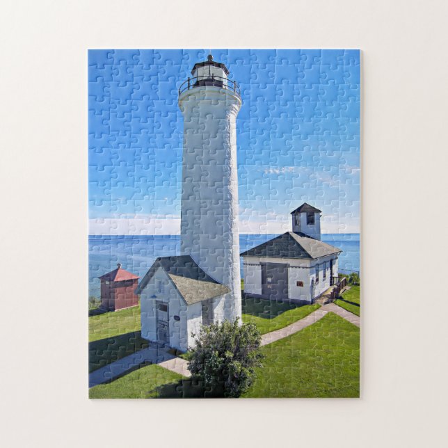 Puzzle Faro del punto de Tibbetts, Nueva York (Vertical)