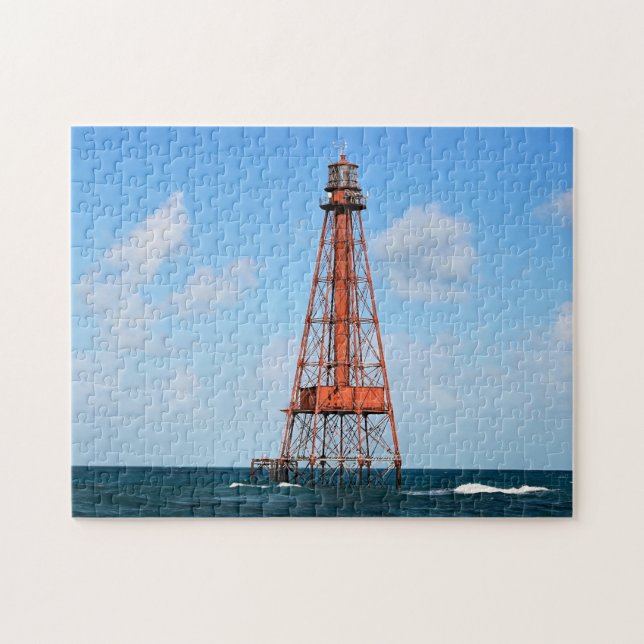 Puzzle Faro dominante del sombrero, llaves de la Florida (Horizontal)