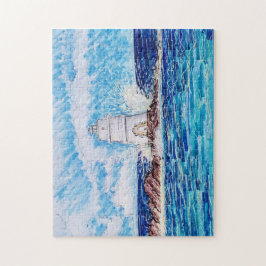 Puzzle Faro en Azul