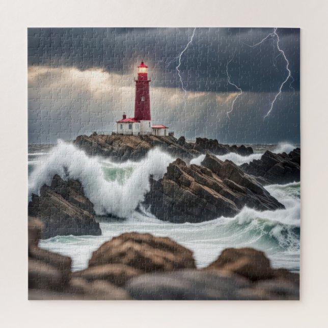 Puzzle Faro En Tormenta (Vertical)