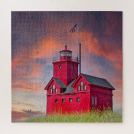 Puzzle Faro grande rojo Michigan