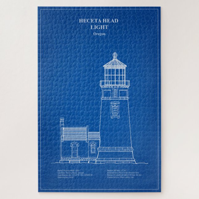 Puzzle Faro Heceta Head - Oregon - AD (Vertical)
