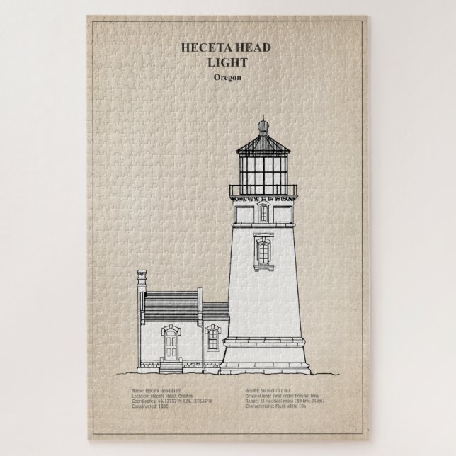 Puzzle Faro Heceta Head - Oregon - SBD (Vertical)