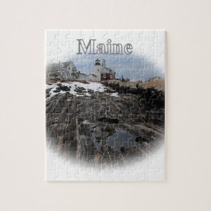 Puzzle Faro Maine del punto de Pemaquid