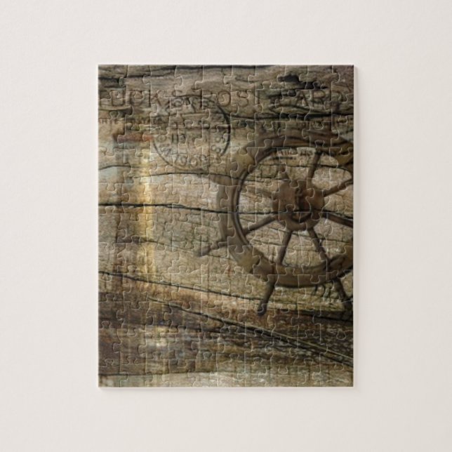 Puzzle Faro náutico costero primitivo de la rueda del (Vertical)