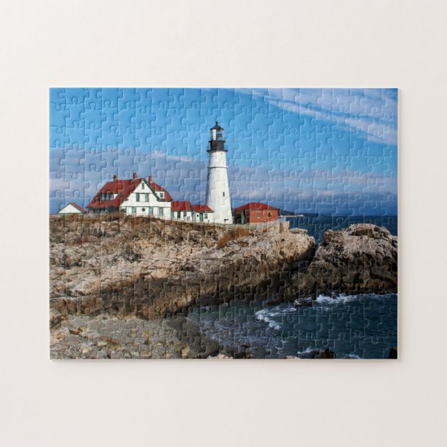 Puzzle Faro principal de Portland, Maine (Horizontal)