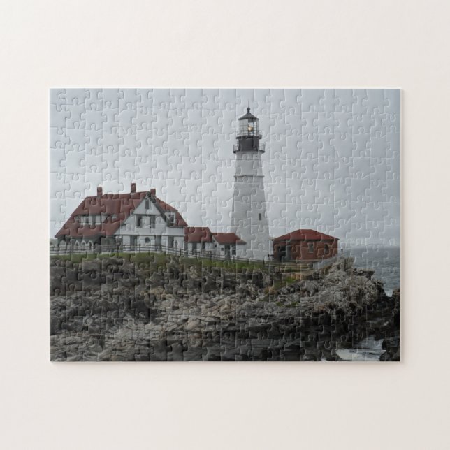 Puzzle Faro principal de Portland, Maine (Horizontal)