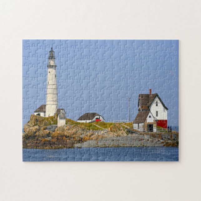 Puzzle Faro Puerto de Boston. (Horizontal)