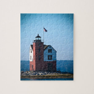 Puzzle Faro redondo de la isla