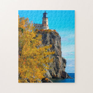 Puzzle Faro Split Rock Lago Superior.