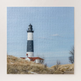 Puzzle Faro y torre Big Sable Point - 676 piezas