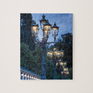 Puzzle Farolas por la noche, Alemania