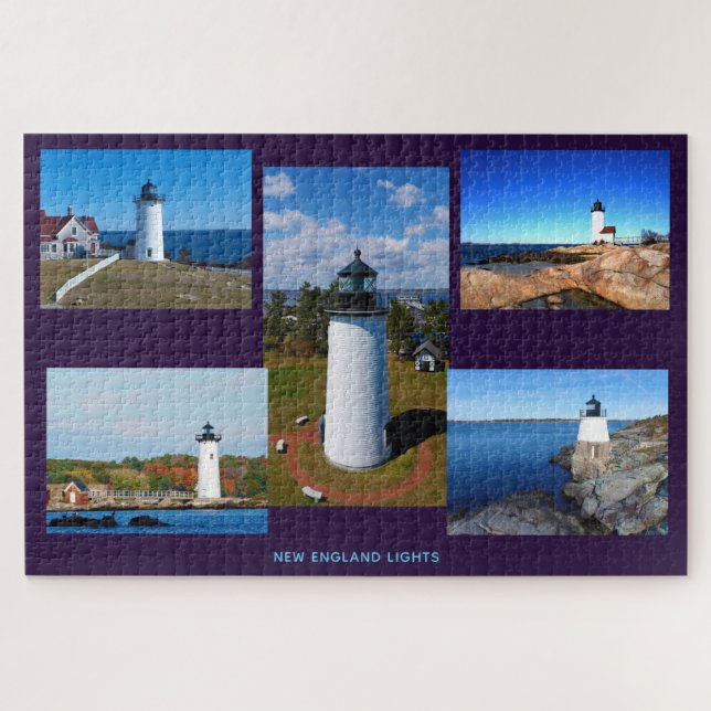 Puzzle Faros de Collage de fotos personalizado 5 (Horizontal)