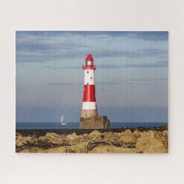 Puzzle Faros | Faro de Beach Head en Inglaterra (Horizontal)