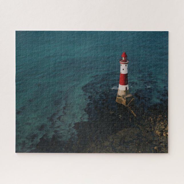 Puzzle Faros | Faro de Beach Head en Inglaterra (Horizontal)