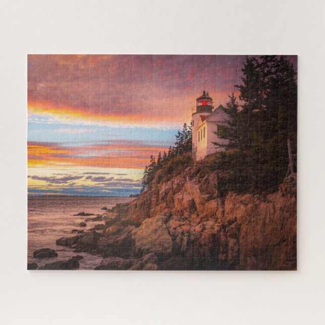 Puzzle Faros | Parque nacional Acadia Maine (Horizontal)