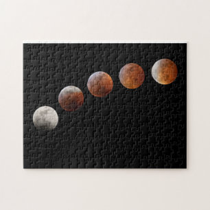 Puzzle Fases plenas de la luna Eclipse total de luna   Co