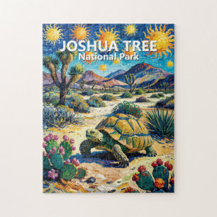Puzzle Fauna de Joshua Tree Tortuga Colorido Van Gogh