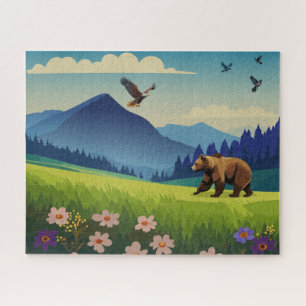 Puzzle Fauna del Valle de las Montañas Rocosas