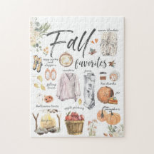 Favoritos de otoño de moda| Ilustraciones acuático