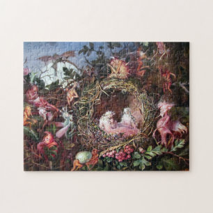 Puzzle Fe en un nido de aves, John Anster Fitzgerald