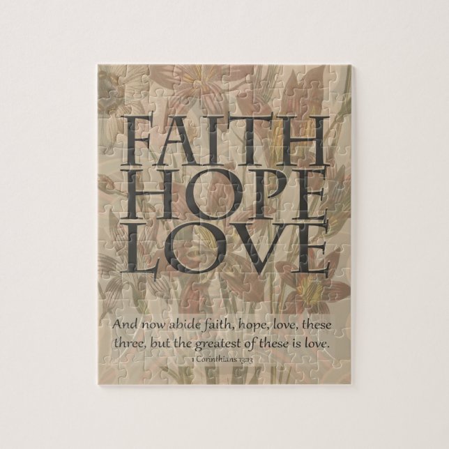 Puzzle Fe, esperanza, amor (Vertical)