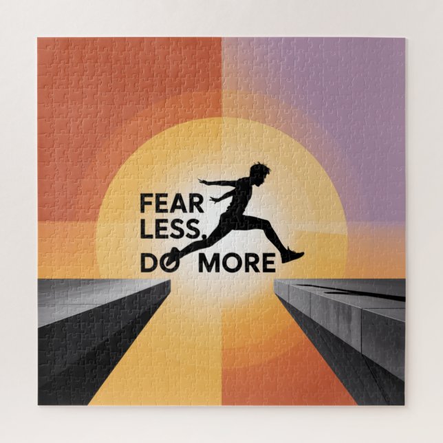 Puzzle Fear Less, Do More (Vertical)
