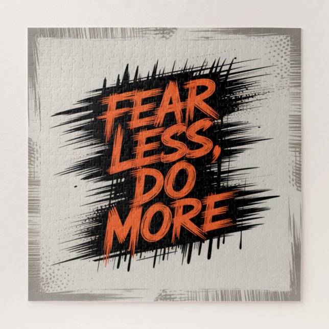 Puzzle Fear Less, Do More (Vertical)