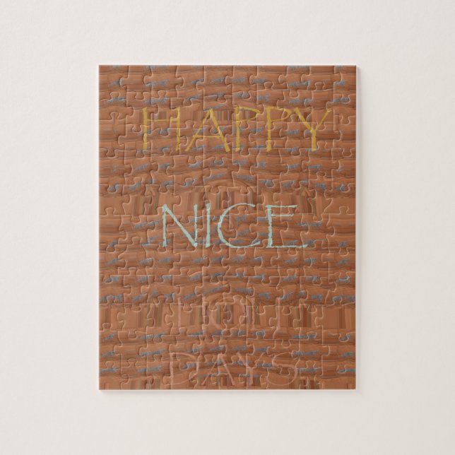Puzzle Felices Fiestas Estampa de Arte de Cebra (Vertical)