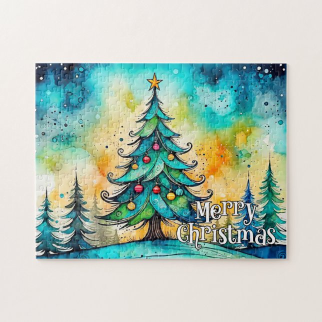 Puzzle Felices fiestas | Feliz Navidad a todos (Horizontal)